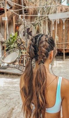 Preppy Hairstyles, Vacation Hairstyles, Stunning Hairstyles, A Ponytail, Pool Hairstyles