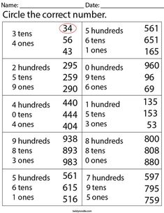 the numbers and times worksheet for children