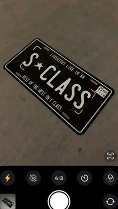 an image of a license plate on the ground