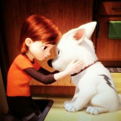 Bolt And Penny, Penny Bolt, Bolt Dog, Dog Movies, Hedgehog Movie, Disney Background, Pixar Movies