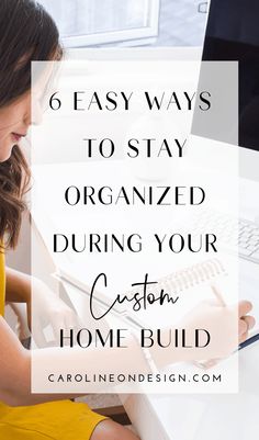 There are many moving parts when building a custom home. Here are six EASY tips to keep your thoughts, ideas, and documents organized while building your house. You can implement these tips immediately! Planning 2023, Building A Custom Home, Custom Home Build, How To Stay Organized, Retirement House, Custom Floor Plans, Building Plans House