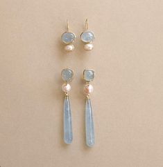 Blue Monday ? Yes please, bring it on 💙🤍 — milky aquamarine and freshwater pearls set in 18k gold plated sterling silver. #biancearrings #aquamarine #aquamarinejewellery #earrings #aotd Stella Rose, Blue Monday, Aquamarine Earrings, Rose Fashion, Pearl Set, Gold Plated Sterling Silver, Aquamarine, Freshwater Pearls, 18k Gold