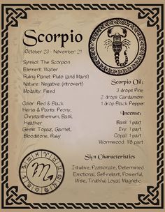 the zodiac sign for scorpio