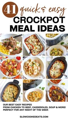 the four easy crockpot meal ideas