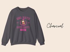 Show off your sense of humor and style with our 'Girl Math University' crewneck sweatshirt, featuring the witty slogan 'I'd literally be losing money.' Made from ultra-soft, high-quality fabric, this sweatshirt offers the perfect blend of comfort and cleverness. Whether you're a girl math enthusiast or just love a good laugh, this crewneck is perfect for casual days, study sessions, or hanging out with friends. Embrace the fun side of finances and make a statement with this cozy and entertaining Logo Print Sweatshirt For Campus In Fall, Trendy Branded Sweatshirt For Fall, Trendy Fall Sweatshirt With Branding, Trendy Cotton Sweatshirt For Campus, Graphic Print Cotton Sweatshirt For Campus, Trendy College Sweatshirt With Slogan, Cotton Text Print Sweater For College, Cotton Graphic Print Sweatshirt For Campus, Fall Streetwear Sweater