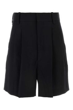 Black Stretch Polyester Blend Elna Bermuda Shorts from Isabel Marant Isabel Marant Sneakers, Parisian Look, French Inspired, Fashion Line, Effortless Chic, Bohemian Chic, Yoga Wear, French Design, Black Stretch