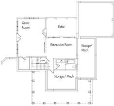 the second floor plan for this house