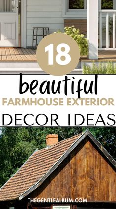 Looking for the best farmhouse exterior ideas? Look no further! This post shows you 18+ farmhouse exterior ideas, farmhouse exterior design, farmhouse exterior decor, farmhouse exterior design ideas, farmhouse exterior lighting, farmhouse exterior flowers, farmhouse exterior color palette, and more! Rustic Farmhouse Exterior, White Farmhouse Exterior