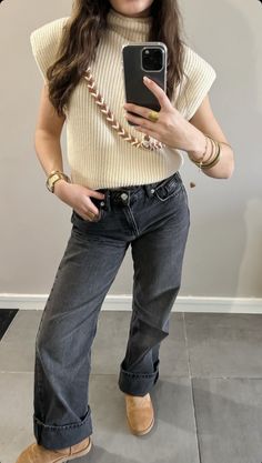 Ootd Jeans, City Outfits, Neutral Outfit, Autumn Outfit