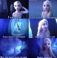 frozen princesses are talking to each other