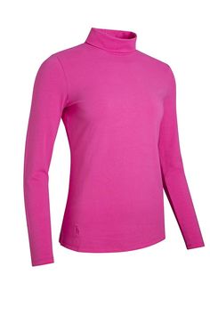 a women's pink turtle neck sweater