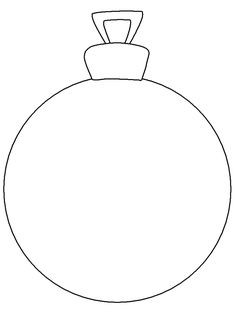 a christmas ornament coloring page