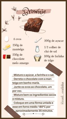 the ingredients for brownies are shown in this diagram