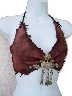 Leather Halter, Estilo Hippie, Halter Bra, Fantasy Costumes, Fantasy Fashion, Character Outfits, Larp