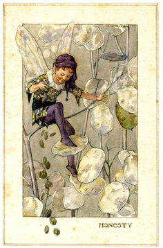 an illustration of a fairy sitting on top of flowers