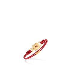 LOUIS VUITTON® - Lv Padlock Bracelet - Red Luxury Adjustable Red Bracelet, Designer Adjustable Red Bracelets, Padlock Bracelet, Louis Vuitton Official Website, Louis Vuitton Official, Key Design, Bracelet Collection, Fashion Jewellery, Primavera Estate