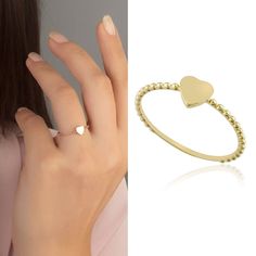 ◖ A B O U T ◗ This 14k ring is a great gift for your girlfriend, fiyoncee your mother or for yourself! Best minimalist anniversary and birthday gift for your friends. We carefully manufacture the jewelery for you! ◖ P R O P E R T I E S ◗ * Material: 14k Solid Yellow Gold, 14k Solid Rose Gold, 14k Solid White Gold * Weight: 0.85gram (varies by size) ◖ D I O N J E W E L ◗ ‣ 14K REAL GOLD ‣ EXPRESS DELIVERY IN 1-3 DAYS* ‣ HANDMADE ONLY FOR YOU, NO USED JEWELRY ‣ GIFT BOX AND OTHER GIFTS ◖ P R O D U Valentine's Day Elegant Midi Rings, Dainty Yellow Gold Midi Rings For Valentine's Day, Elegant Yellow Gold Midi Rings For Valentine's Day, Valentine's Day Elegant Yellow Gold Midi Rings, Stackable 14k Gold Rings For Valentine's Day, Dainty Stackable Rings For Valentine's Day Gift, Minimalist Stackable Rings For Valentine's Anniversary, Simple Design Jewelry For Valentine's Day Anniversary, Valentine's Day Anniversary Jewelry With Simple Design