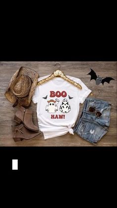 Sara Marcos shared a post on Instagram: "Howdy Halloween! 🤠🎃🦇 Find Etsy link in my bio ☝🏽 Thank you for supporting small business 🫶 . . #happyhalloween #happyhalloween🎃 #halloween #halloween2022 #halloweentee #halloweentees #halloweentshirt #gift #smallbusiness #womenownedbusiness #pumkin #ghost #witch #starbuckscoffee #october #cute #spooky #spookyseason #trickortreat #cowboy #country". Follow their account to see 12 posts. Ghost Witch, Happy Halloween