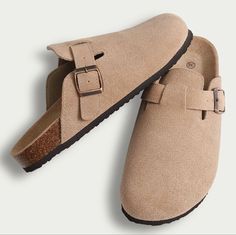 Potato Shoes, Clogs, Fall Fashion 2023 Street Wear Shoes, Slippers With Arch Support, Cork Footbed Sandals, Boston Clogs, Clogs And Mules, Suede Clogs, Outdoor Slippers, Clog Slippers, Suede Mules