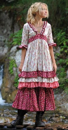 Fab Frocks, Tina Givens, Scandinavian Inspiration, Moda Hippie, Comfort Fashion, Robes Vintage, Boho Beautiful