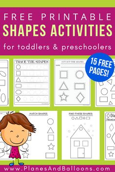 free printable shapes worksheets for toddlers and preschoolers