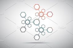 an abstract background with hexagonal shapes