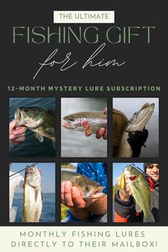 12-Month Mystery Lure Subscription Each month, they'll receive a hand-picked selection of premium freshwater fishing lures from our shop tailored to keep their fishing adventures fresh and exciting. Perfect for birthdays, holidays, or just because!