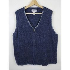 Used condition please check dimensions before buy. Pit to Pit:24 Sleeve: Length:23.5 E710 Thick Knit Sweater, Pullover Outfit, Sweater Gift, Zip Up Sweater, Knit Vest, Contrast Stitch, Sweater Vest, Zip Up, Gift For Him