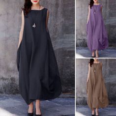 Great shopping ideas for Women Linen Cotton Vintage Tank Sundress Summer Beach Holiday Long Maxi Dress US, women's dresses Solid Cotton Maxi Dress For Beach, Casual Solid Linen Summer Dress, Casual Solid Color Sundress For Vacation, Casual Solid Sundress For Vacation, Casual Dresses For Vacation, Solid Sleeveless Beach Dress For Vacation, Casual Sleeveless Maxi Dress For Beach Season, Solid Sleeveless Beach Dress For Summer, Solid Sleeveless Dress For Beach Season Vacation