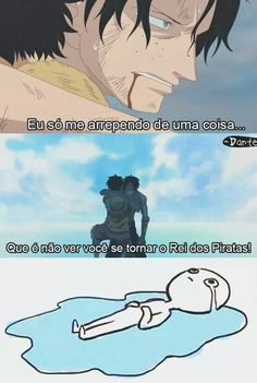 two different anime scenes with the same caption in spanish and english, one has an image