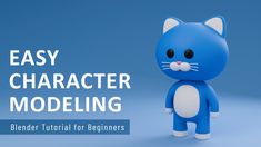 easy character modeling Blender Projects For Beginners, Blender 3d Tutorial Beginner, Blender Beginner, Three Point Lighting, Character Modelling, Modeling Reference