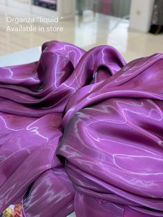 Organza “liquid” High quality Width:150cm Worldwide delivery #radatextile Liquid Fabric Dress, Liquid Organza Dress, Liquid Organza, Arcane Oc, Types Of Silk Fabric, Colors Outfit, Organza Styles, African Elegance, Future Wardrobe