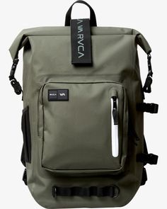 Men’s Leather Backpack, Durable Camping Backpack With Functional Pockets, Camping Backpack With Functional Pockets, Functional Waterproof Hiking Backpack, Functional Waterproof Backpack For Hiking, Practical Waterproof Backpack For Adventure, Sporty Waterproof Bags For Adventure, Functional Green Waterproof Backpack, Waterproof Nylon Camping Backpack