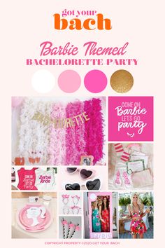 the back cover of barbie themed bachelor party