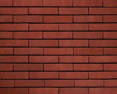 a red brick wall with no mortar or mortar