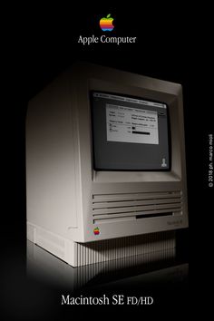 an apple computer is shown in this advertisement for the macintosh se 3 0 operating manual