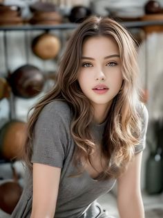 Beutyfull Face Girl, Beautiful Brunette Woman, Escape From Alcatraz, Enhance Your Beauty, Trending Fashion, American Beauty, Long Hair Cuts, Ulzzang Girl, Beautiful Eyes