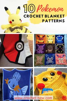 the top ten pokemon crochet blanket patterns