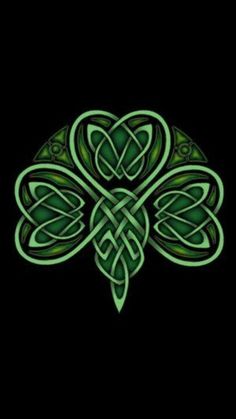 an irish shamrock with four leaf clovers on it