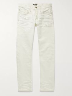 Tom Ford Jacket, Master Tailor, Denim Jeans Men, Slim Jeans, White Denim, Summer Essentials