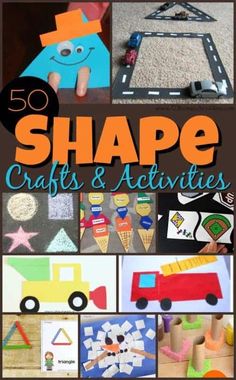 50 shape crafts and activities for kids