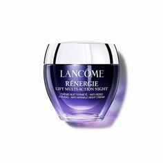 Lancome Face Moisturizers - Lancome Renergie Lift Multi-Action Night Lifting and Firming Night Cream 75g/2.6oz Size: 2.6 fl oz. Lancome Skincare, Lancome Renergie, Dark Spots On Face, Olay Regenerist, Firming Cream, Vegan Skincare, Gel Moisturizer, Gel Cream, Night Cream