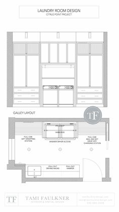 the floor plan for a kitchen with cabinets and drawers