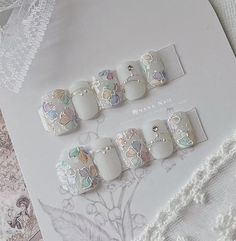 Korean Nail Designs Trends, Japanese Nail Designs Kawaii, Short Nails Japanese, Japanese Nails Short, Japanese Inspired Nails, Japanese Gel Nails, Korea Nail Art, Japanese Nail Design, Japan Nail