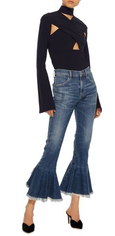 Latest Fall Fashion Trends, Denim Inspiration, Denim Crafts, Destroyed Jeans, Fall Fashion Trends, Moda Operandi