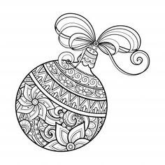 an ornament in the shape of a christmas ball with decorative ornaments on it