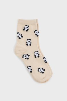 - Measurements: 1. Length: 27cm- Materials: 75% combed cotton, 15% spandex, 10% polyester- Thickness: Moderate- Sheerness: None- Stretch: Low- Lining: None- Care: Gentle wash cold and dry in shade Panda Socks, London Free, Buy Now Pay Later, Cool Socks, Combed Cotton, Buy Now, Socks, London