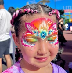 Easter Face Paint, Butterfly Face Paint, Butterfly Face, Face Paints, Painting Summer