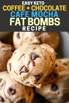 Low Carb Snacks Sweet, Fat Bomb Recipes, High Fat Low Carb Recipes, Cafe Mocha, Fat Bomb, Keto Coffee, Café Mocha, Fat Bomb Recipe