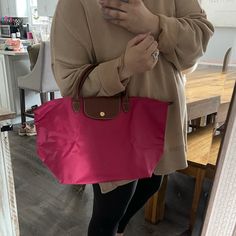 Beautiful, Brand New Never Used! Completely Clean Interior. Outside Is Pristine With The Exception Of A Very Small Mark See Photos. Color Is Gorgeous In Person. Pink Nylon Bags, Longchamp Small Le Pliage, Longchamp Le Pliage Neo, Longchamp Medium, Longchamp Tote Bag, Longchamp Le Pliage Large, Longchamp Tote, Longchamp Bag, Longchamp Bags